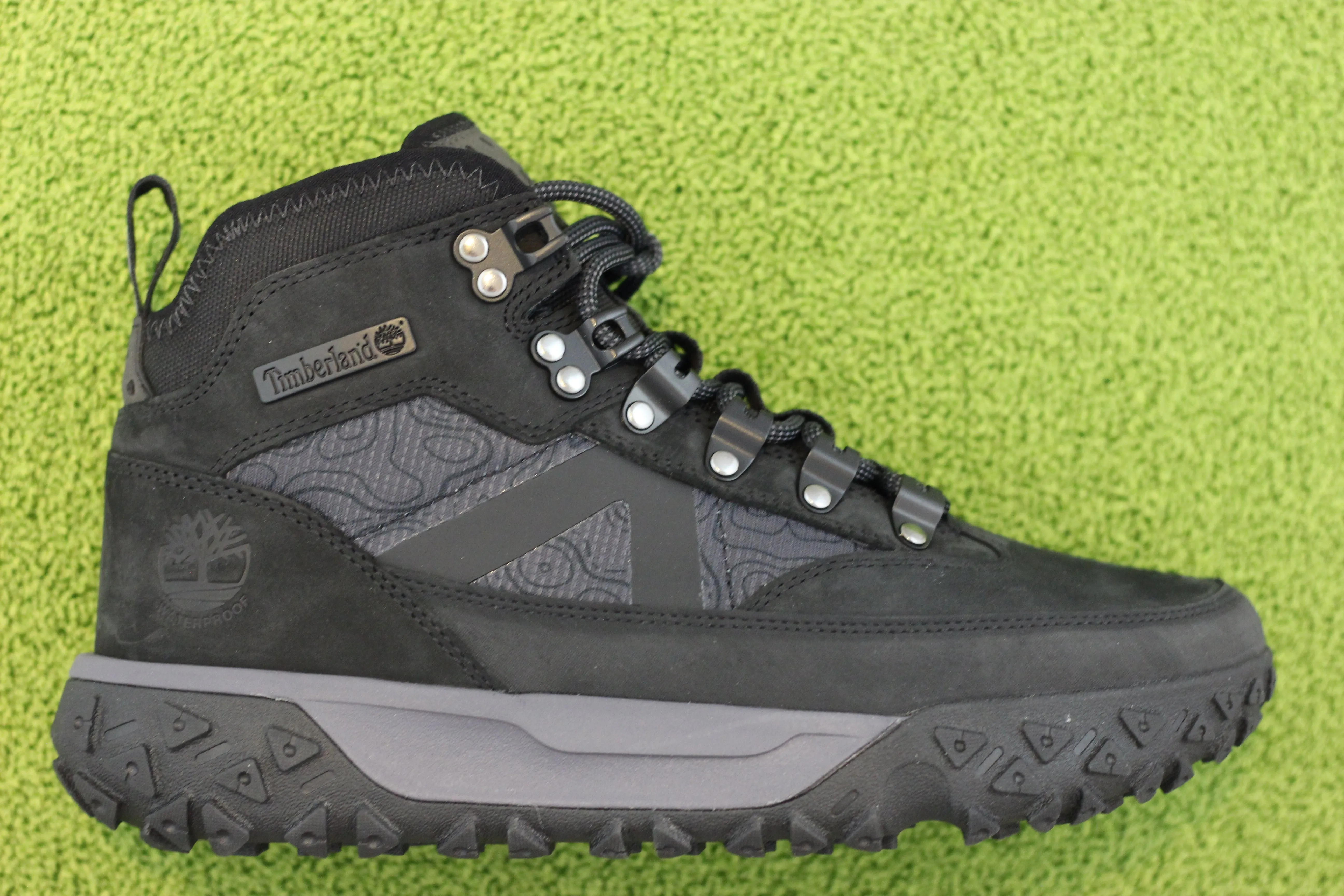 Men's Greenstride Mid WP Boot - Black Leather/Nylon