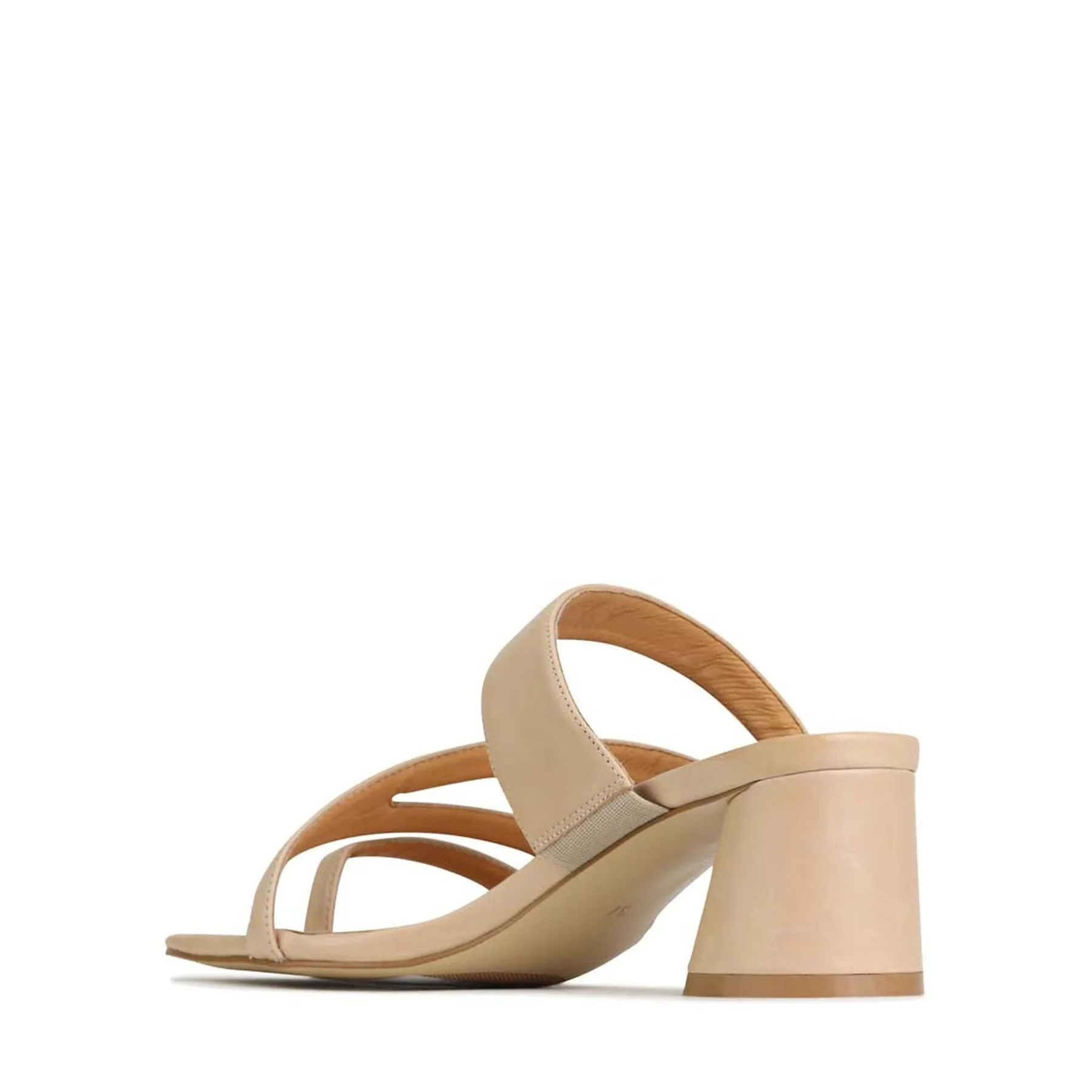 PERRI SLIP-ON HEEL SANDALS LEATHER