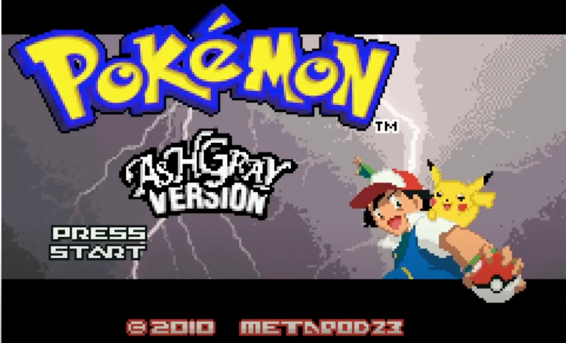 Pokemon Ash Gray Edition - Authentic Reproduction, Game Boy Advance Compatible