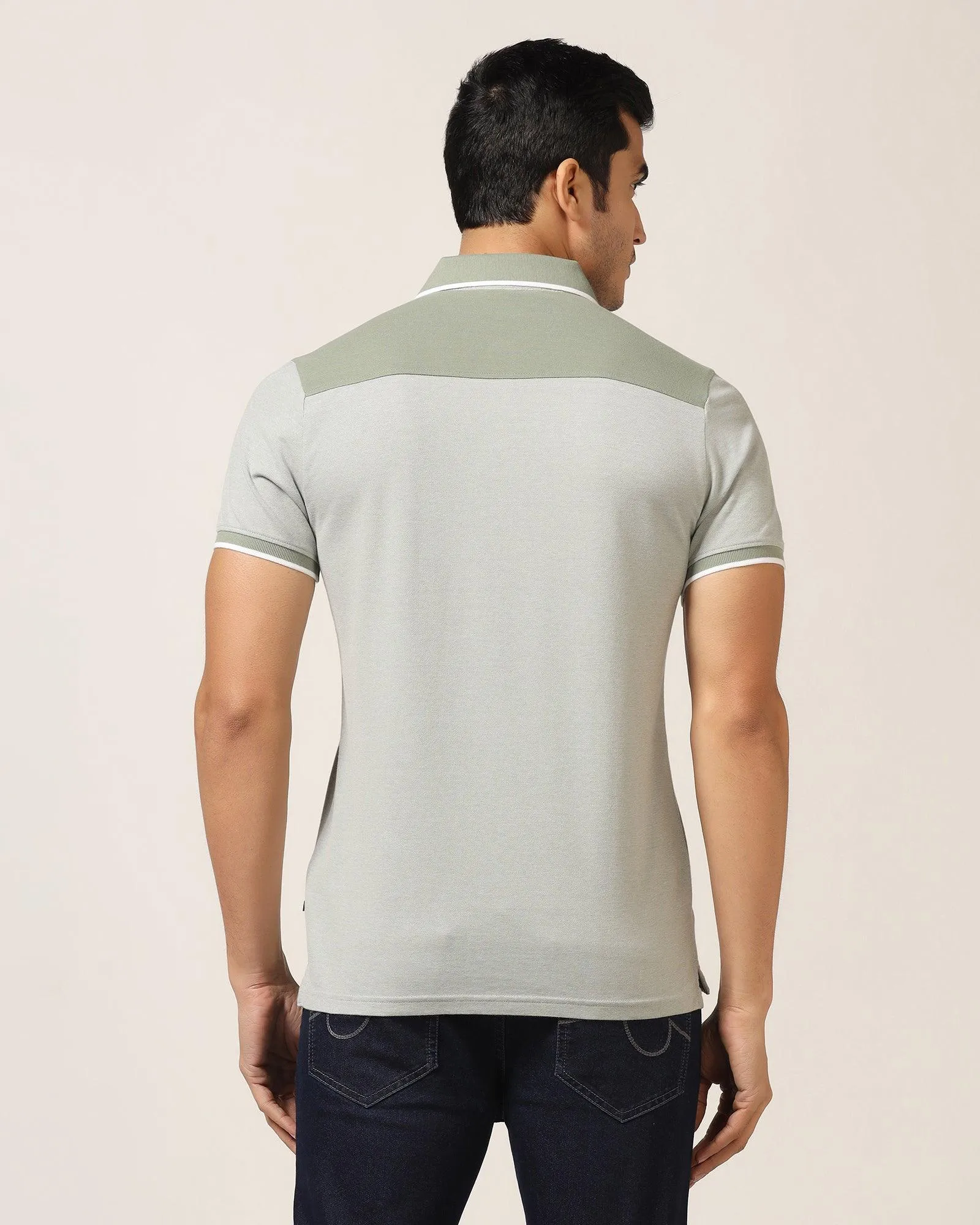 Polo Green Solid T-Shirt - Poco