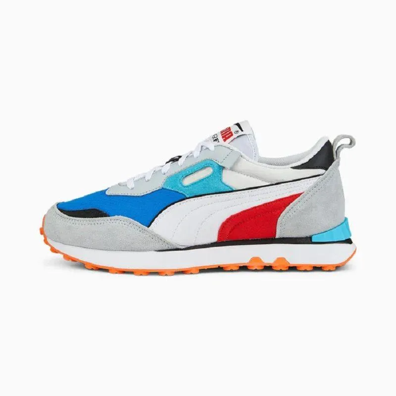 Puma Men's Rider FV Future Vintage Shoes - White / Royal Blue / Red