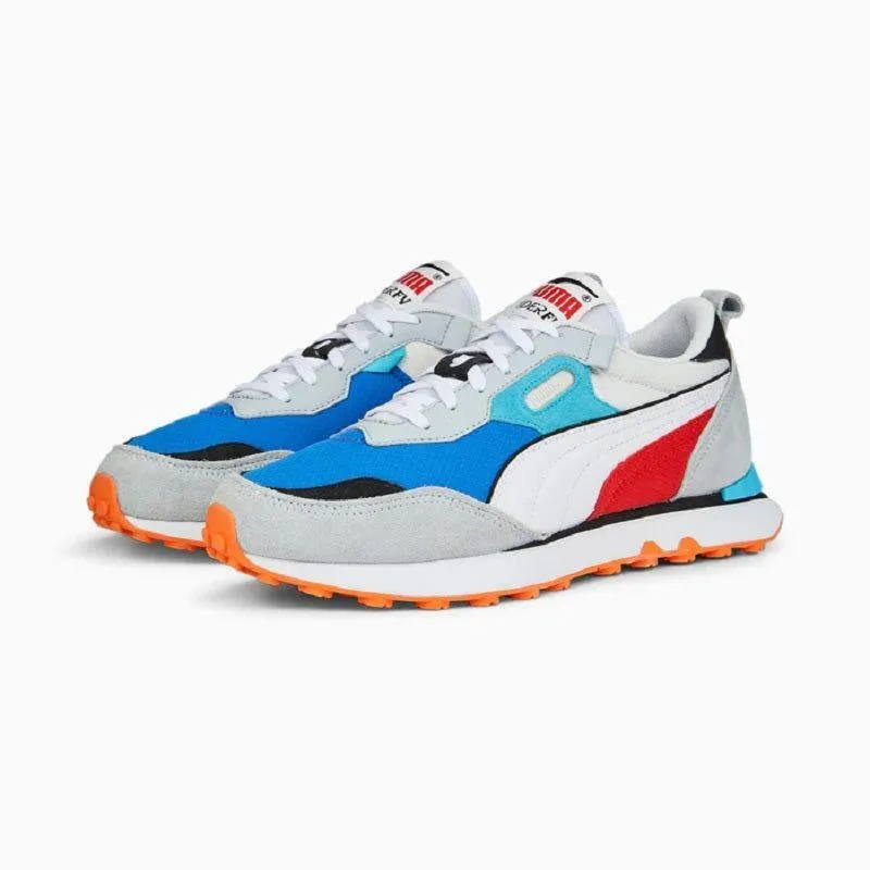 Puma Men's Rider FV Future Vintage Shoes - White / Royal Blue / Red