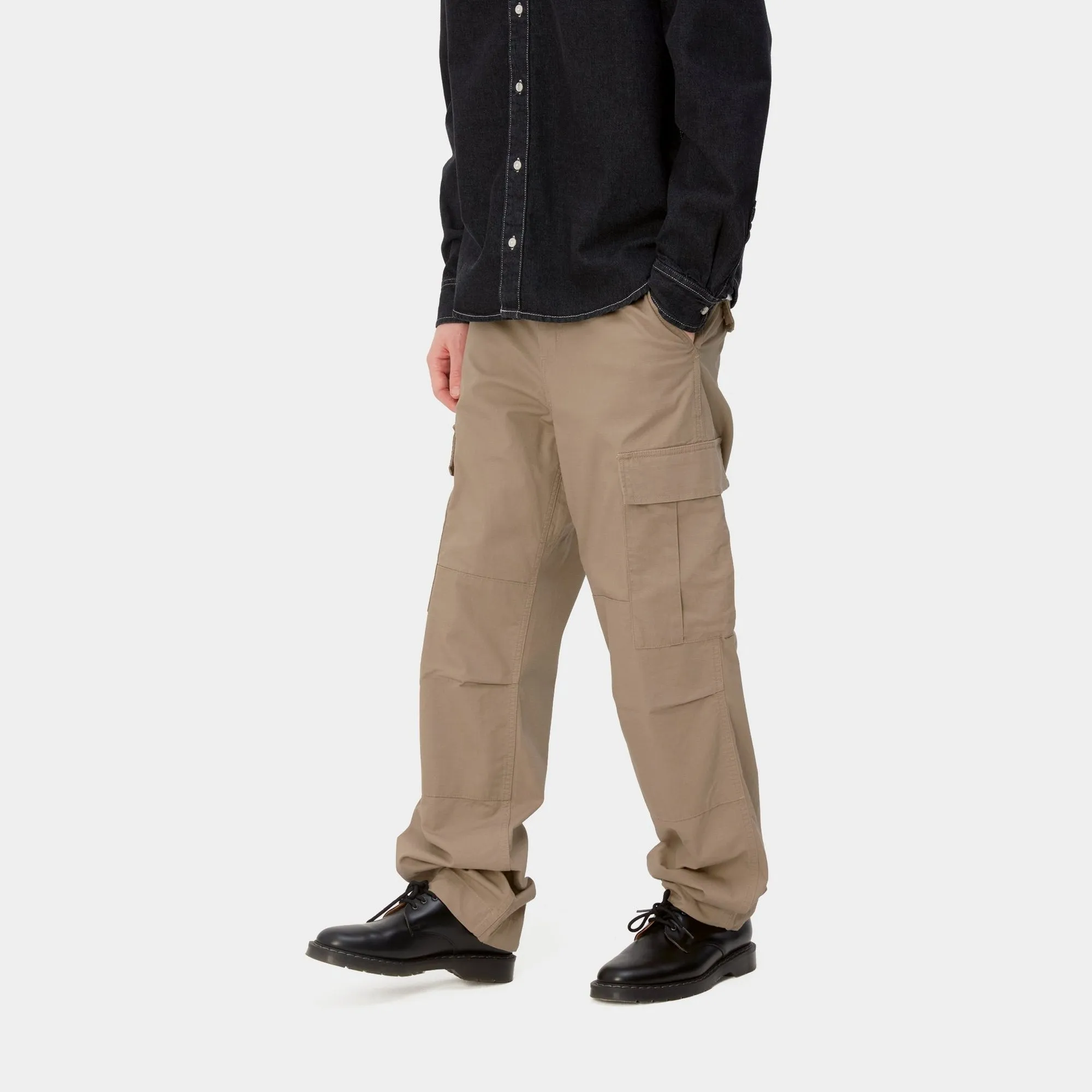 Regular Cargo Pant | Leather