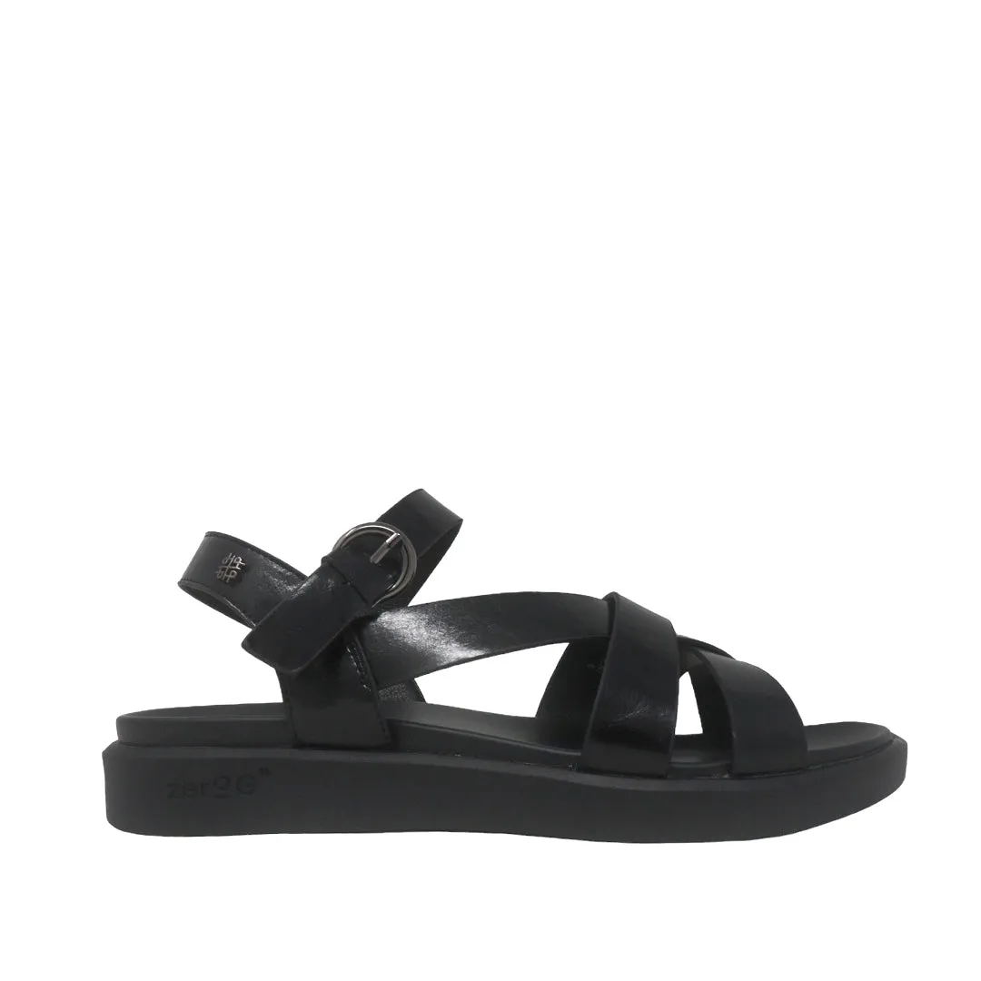 Sandalias flats Inddyra negro para mujer