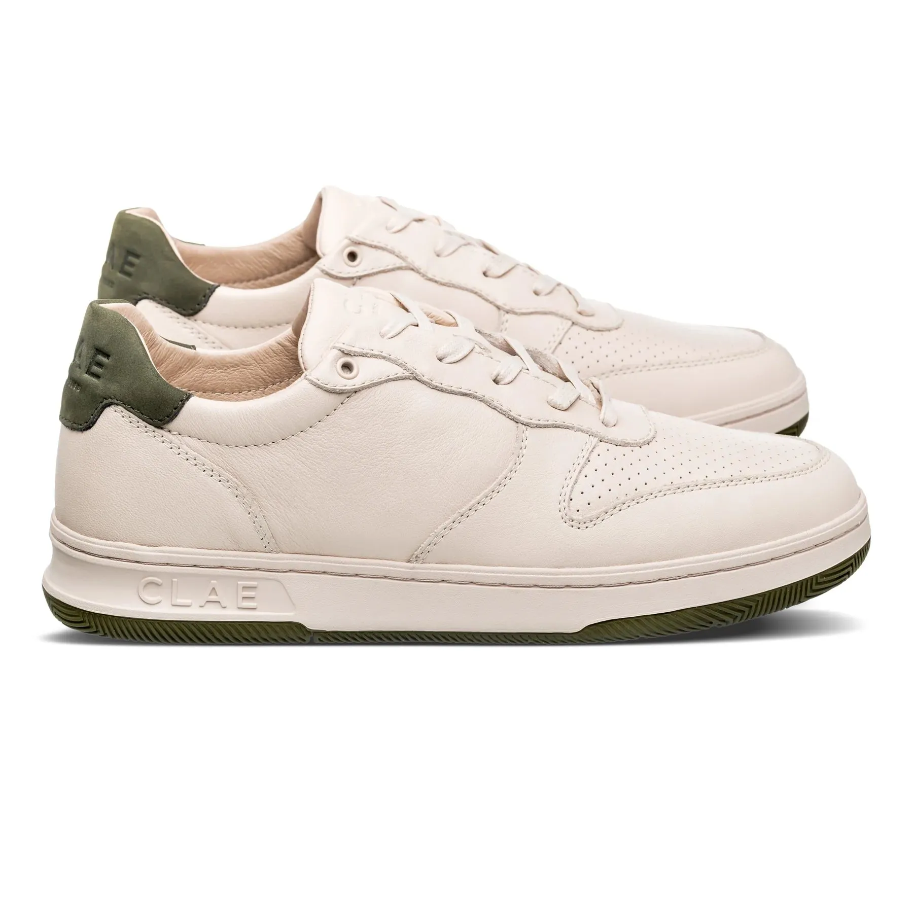 Sneakers CLAE - Malone Smoke Leather Olive