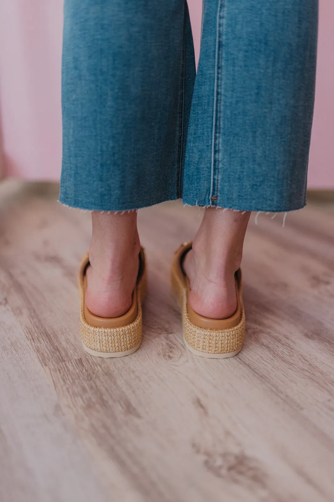 Steve Madden Kayley Natural Raffia Sandal