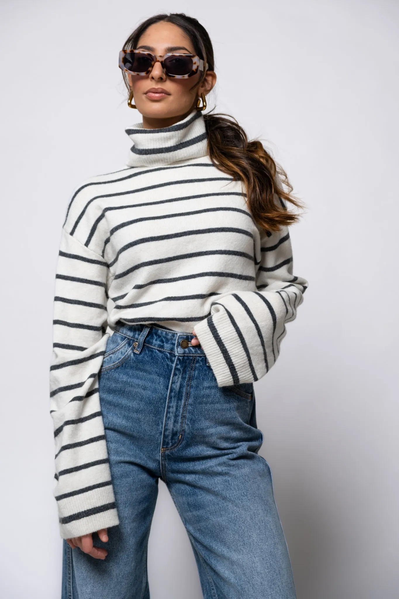 Steve Madden Narsha Striped Sweater