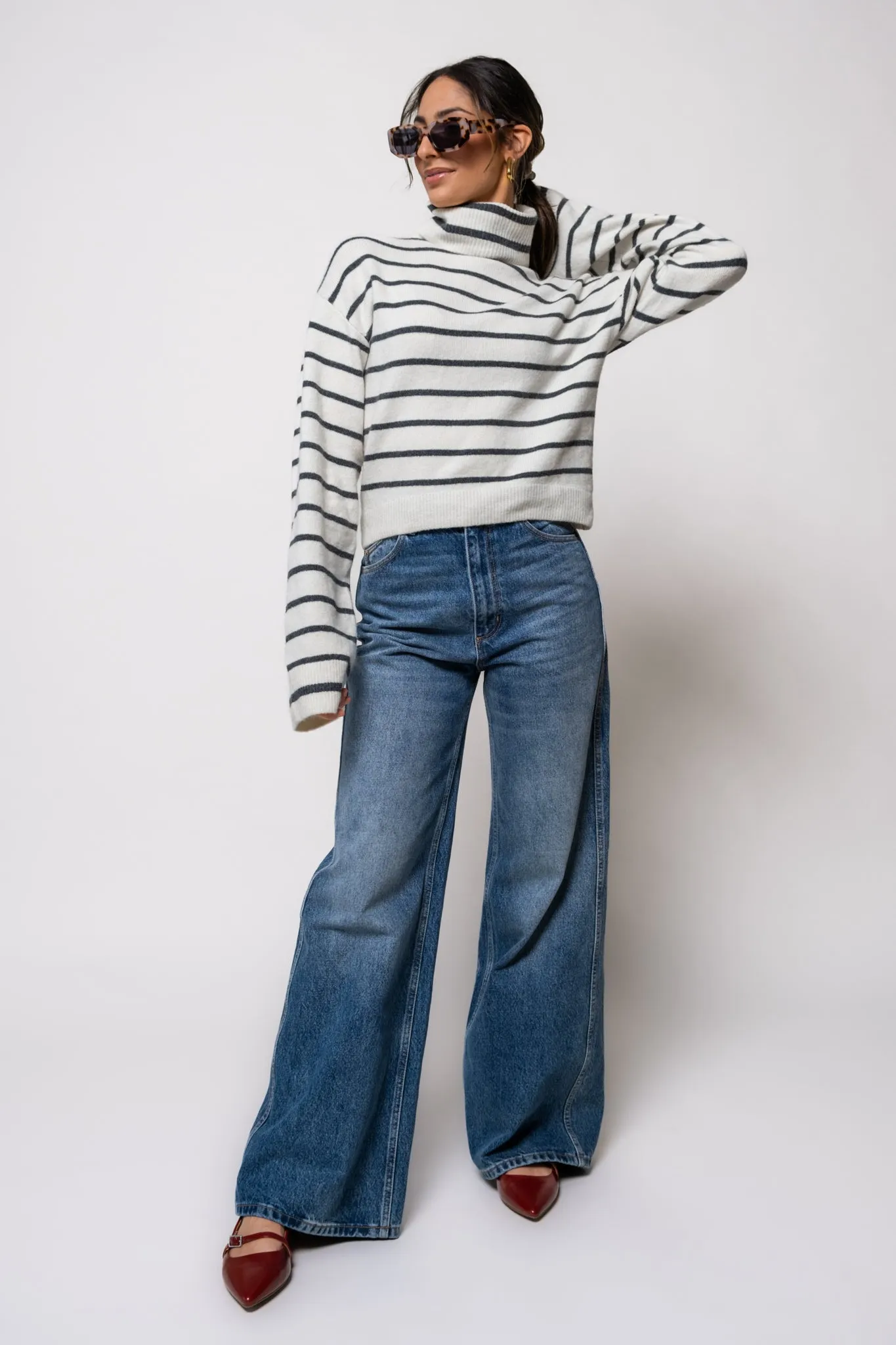 Steve Madden Narsha Striped Sweater