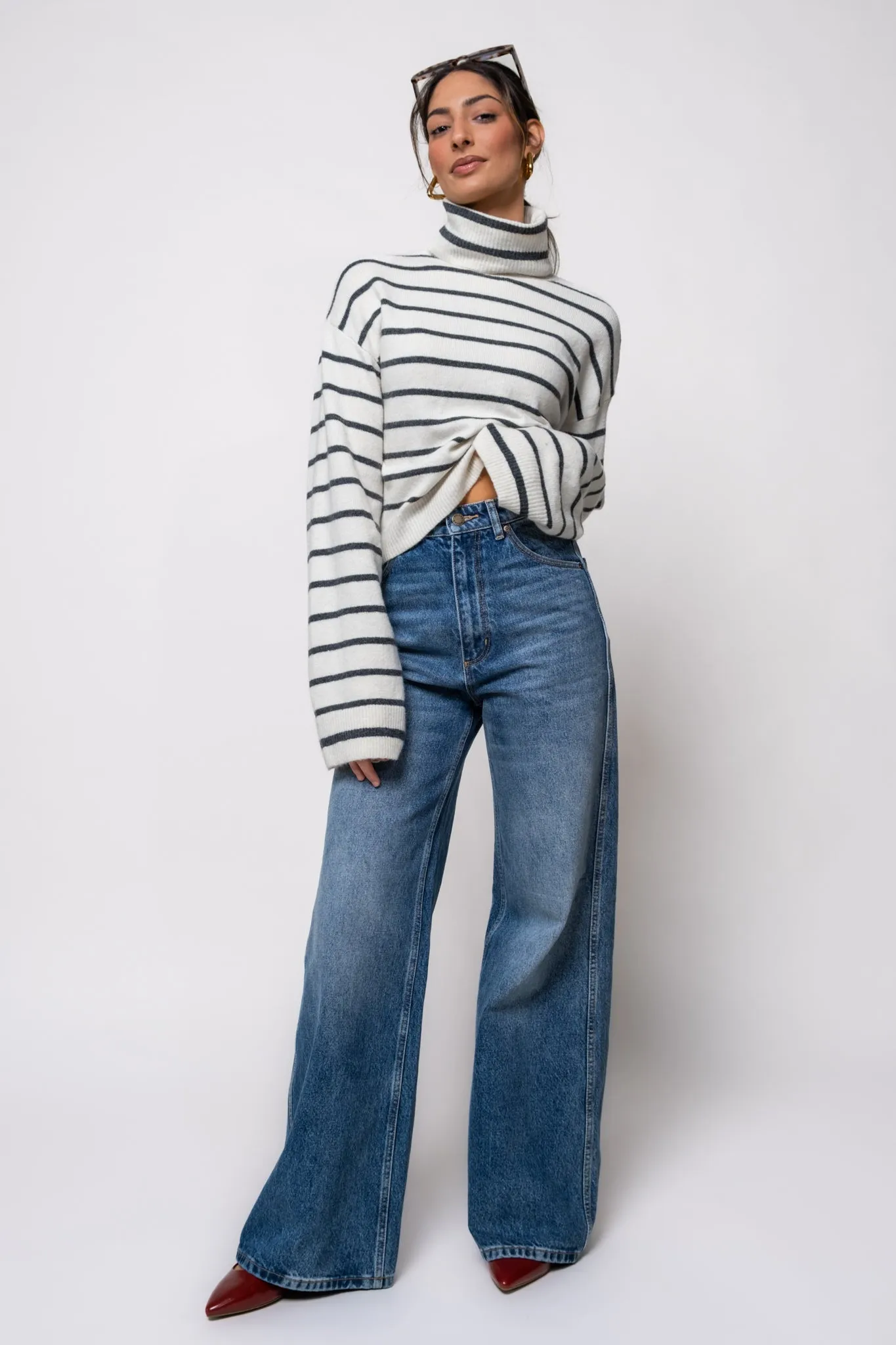 Steve Madden Narsha Striped Sweater