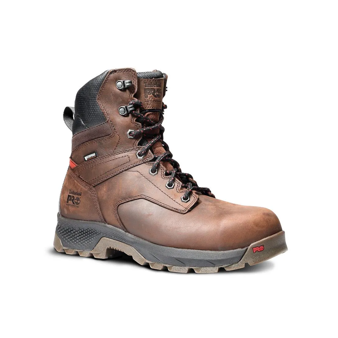 Titan EV 8 Inch Composite-Toe Waterproof Insulated Work Boot Brown