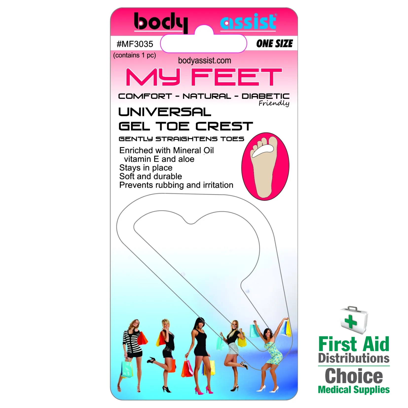 Universal Gel Toe Crest - Body Assist (1)