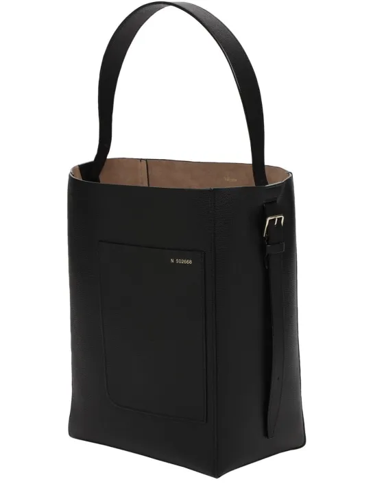 Valextra   Medium soft grained leather tote bag 