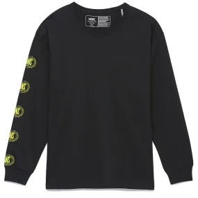 Vans Off The Wall Gradient Logo Long Sleeve Tee (Black)