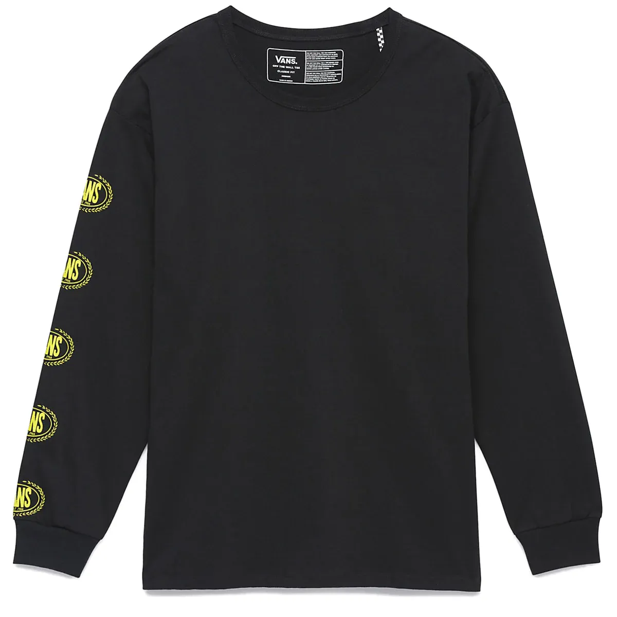 Vans Off The Wall Gradient Logo Long Sleeve Tee (Black)