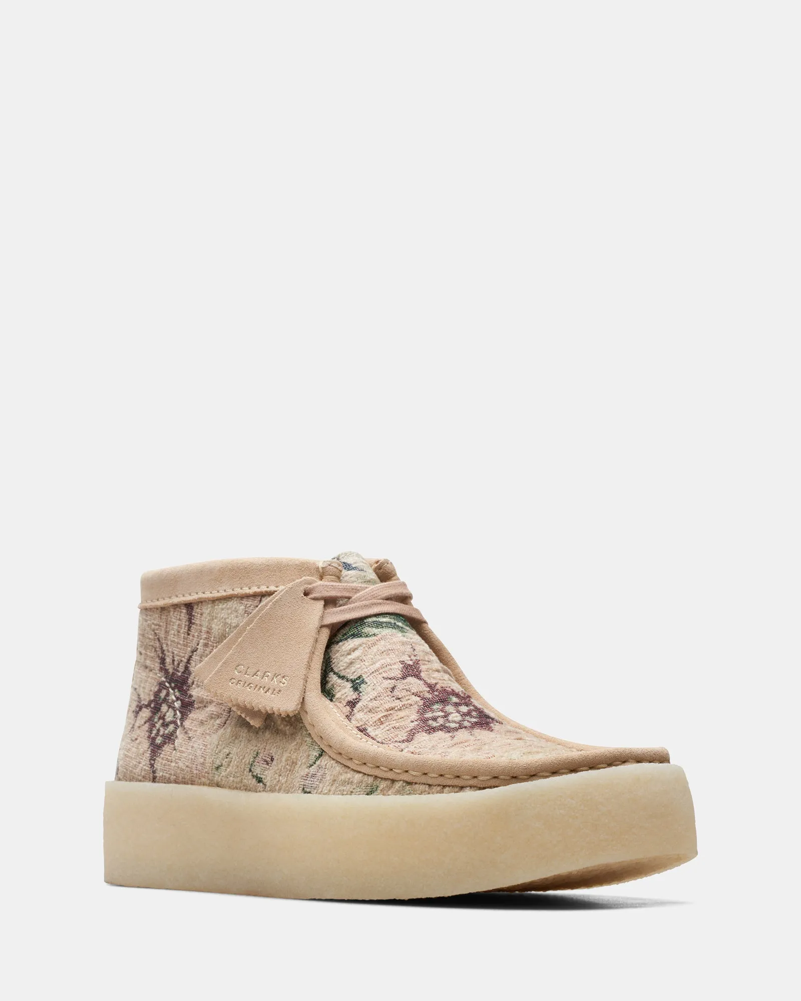 Wallabee Cup Boot Tan Floral